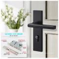 BL06 35-45mm Door Lock with Keys Modern Black Color Bedroom Door Lock Set